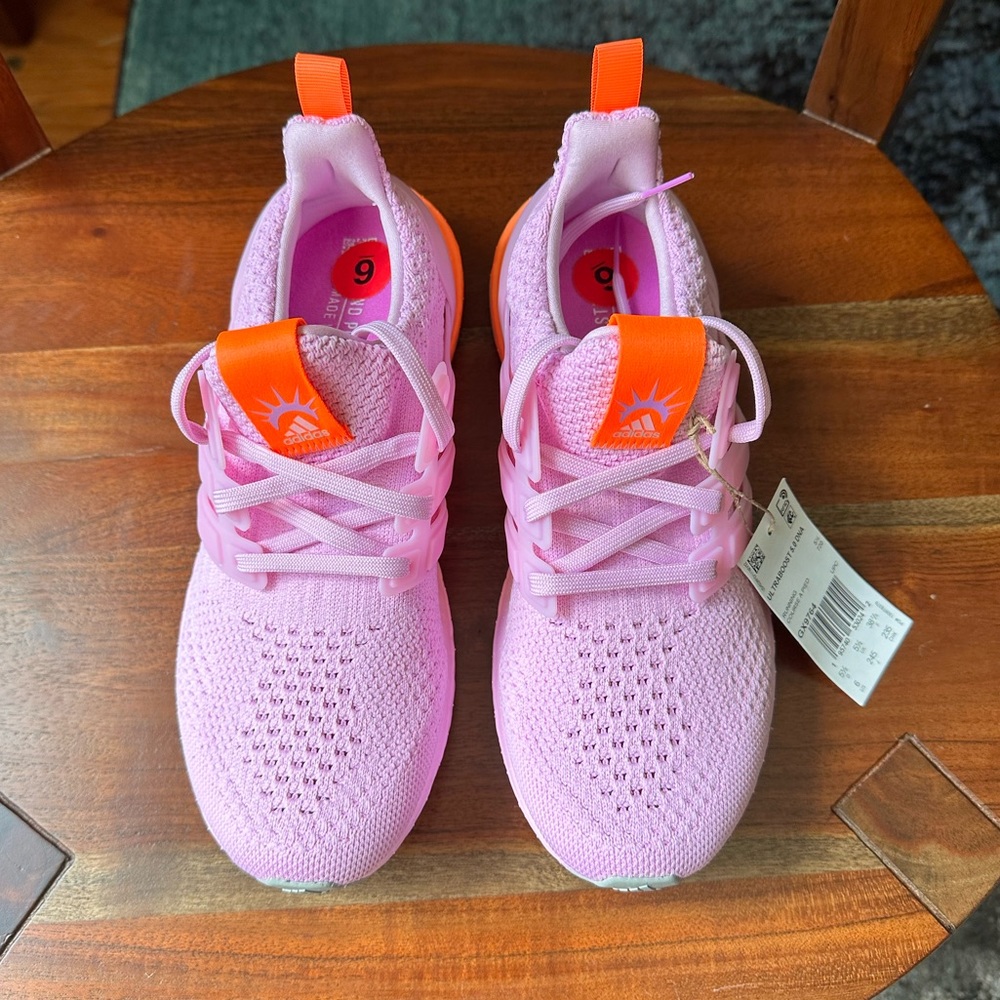 Adidas ULTRABOOST 5.0 DNA RUNNING SHOES SNEAKERS Bliss Lilac / Beam Orange